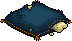 Damaged Navy Cord Pillow